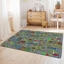 Primaflor STREETS Kinderteppich 95 x 133 cm Bunt
