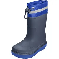 Playshoes Regenstiefel Gefüttert Unisex Kinder Gummistiefel, Marine Gefüttert, 31