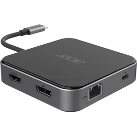 Acer HP.DSCAB.013 USB C), Dockingstation + USB hub Schwarz