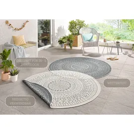HANSE HOME Porto Wendeteppich Ø 100 cm Grau