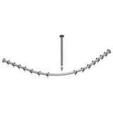 Keuco Duschvorhangstange L-Form 90 x 90 cm chrom
