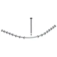 Keuco Duschvorhangstange L-Form 90 x 90 cm chrom