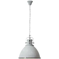 Brilliant Pendelleuchte Jesper Glas Grau Beton E27 Ø47cm ohne Leuchtmittel
