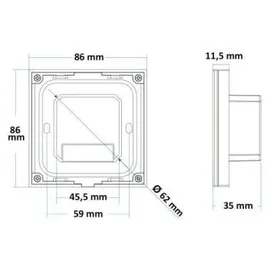 ISOLED Dimmer 1 Zone Touch Funk 230V