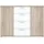 Forte Winnie 129,6 x 93 x 38 cm Sonoma Eiche / Weiß