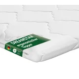 DREAMSTAR Matratzen Topper 140x200cm fest | Good Night Matratzentopper 6cm hoch | Öko-TEX® Zertifiziert & ergonomisch für Boxspringbett, Wohnwagen | rutschfest durch Bänder zur Befestigung