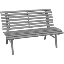 Outsunny Gartenbank 123 x 67 x 79 cm Grau