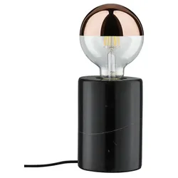 Neordic Soa Tischleuchte rund max.1x20W E27 Schwarz 230V Marmor Tischleuchte