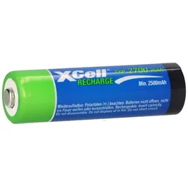 XCell 8x AA Mignon Akku Ni-MH 1,2V 2700mAh + 2x Box