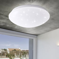 LED Decken Leuchte weiß Wohn Schlaf Zimmer Flur Beleuchtung rund Strahler Lampe Sternen-Effekt