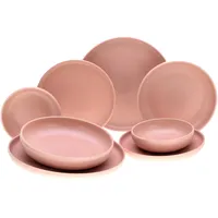 CreaTable CreaTable, 10069, Uno Rusty Rose, 8-teiliges Geschirrset, Teller