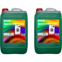 REIN WASCHMITTEL 2x10L WASCHGEL FLÜSSIGWASCHMITTEL GRÜN SONDERPREIS X-MAS