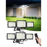 Litglobe LED Strahler mit Bewegungsmelder Außen 100W 2 Stück,6500K Scheinwerfer mit Fernbedienung,10000LM Superhell Außenstrahler,IP66 Wasserdicht LED Fluter Flutlicht für Garten Veranda Garage