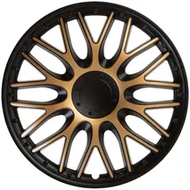 Auto-Style J-Tec 4er Set Radzierblenden Orden 15-Zoll Schwarz/Gold