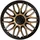 Auto-Style J-Tec 4er Set Radzierblenden Orden 15-Zoll Schwarz/Gold
