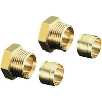 OVENTROP OV Anschlusssatz 2-fach Messing 10mm, Zubehör Heizen