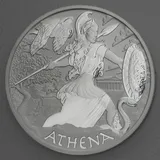 Perth Mint Silbermünze Tuvalu - Gods of Olympus - Athena 2022 Antik Finish