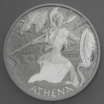 Perth Mint Silbermünze Tuvalu - Gods of Olympus - Athena 2022 Antik Finish