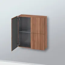 Duravit L-Cube Halbhochschrank 70 x 80 x 24,3 cm Nussbaum