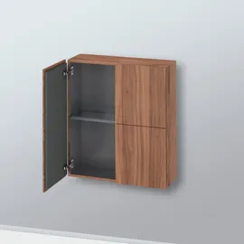 Duravit L-Cube Halbhochschrank 70 x 80 x 24,3 cm Nussbaum