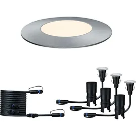 Paulmann Außenleuchte Aluminium 23,1 cm 3er-Ergänzungsset IP65 Silber