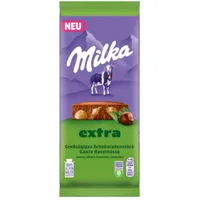Milka EXTRA Ganze Nuss Schokolade mit ganzen Haselnüssen 190g