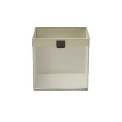 Aufbewahrungsbox faltbar , creme , Polyester, Karton, Karton/Papier , Maße (cm): B: 30 H: 30 T: 30