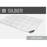 SPESSARTTRAUM Daunendecke Silber Extra warm (Größe: 155x220 cm