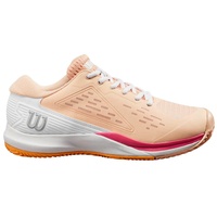 Wilson Rush Pro Ace Tennisschuh für den Sandplatz, Damen, Gr. 39 1/3, Pfirsich/Weiß/Orange (Peach Parfait/White/Tangerine)