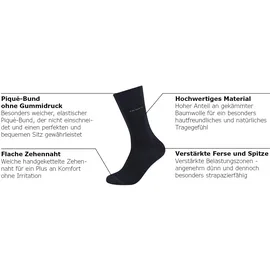 CAMANO Sneakersocken 4er Pack Blau 35-38
