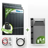 1335Wp Balkonkraftwerk 6,4kWh Speicher Anker Solarbank 2 ‚Äì3x445Wp Trina Black Fr...