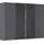 Roller Schwebetürenschrank SYNCRONO 271 x 211 x 62 cm Grau