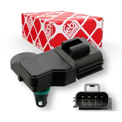 FEBI BILSTEIN Sensor, Saugrohrdruck  für FORD USA XS6F9F479AA XS6F-9F479-AB 1086439 107993