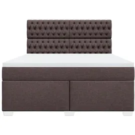 vidaXL Boxspringbett 180 x 200 cm Dunkelbraun