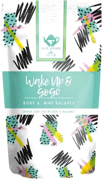 Wild Women Tea Club Wake up & GoGo tea for support for hormone and monthly cycle (80 )