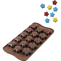 Scg45 Winter Stars Form für Schoko-Pralinen Silikon