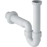 GEBERIT Rohrbogengeruchsverschluss G 1 1/2" x 50 mm, Abgang horizontal, für Spülbecken, Kunststoff, weiß