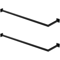 ML-Design Kleiderstange Schwarz, Metall, 30x6.5x112 cm, Garderobe, Garderobenzubehör