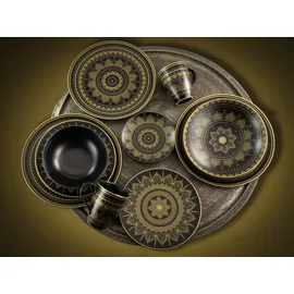 CreaTable Mandala Kombiservice 8-tlg. schwarz