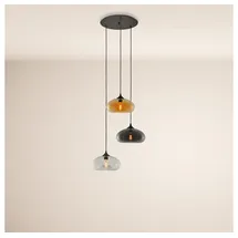 s.luce Cruet Mehrfach-Pendelleuchte Glas 3 oder 5-flammig