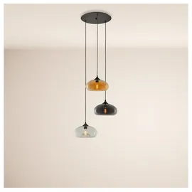 s.luce Cruet Mehrfach-Pendelleuchte Glas 3 oder 5-flammig