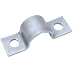 Schwere 1-teilige Rohrschelle aus Rohstahl blank S235 JR DIN1593  / (Durchmesser (innen)) 28,5 mm