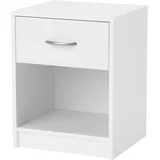 Hti-Living Nachtschrank Nina 0 x 0 x 0 cm Weiß