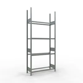 Schulte Reifenregal Stahl verzinkt 275x120x40 cm silber 4 Ebenen