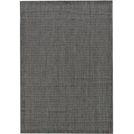 KADIMA DESIGN Balkonteppich Einfarbig 80 x 250 cm Schwarz