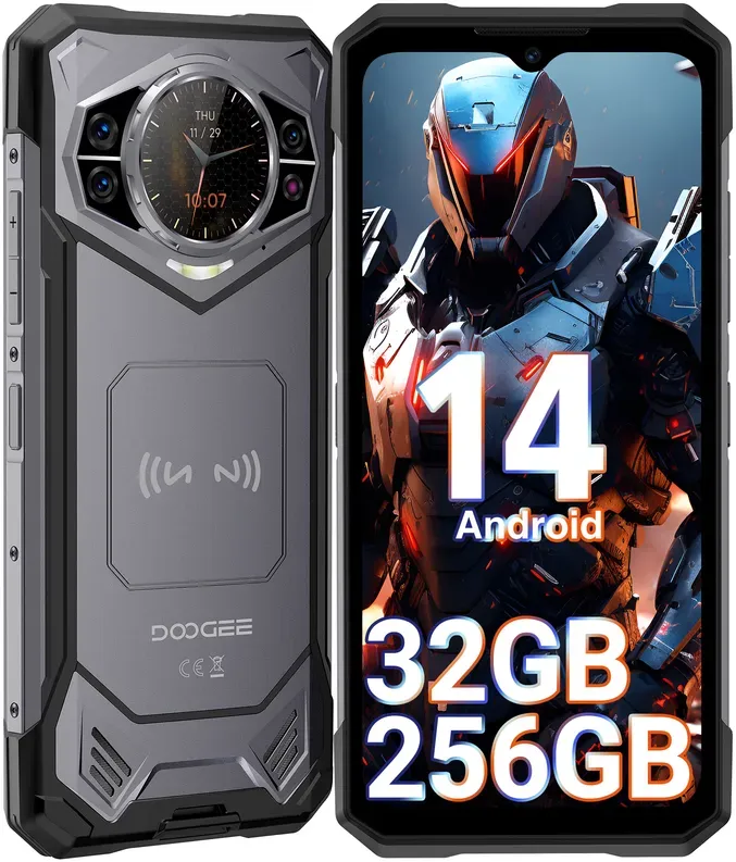 DOOGEE S200 Rugged Smartphone 5G 2025, 32GB+256GB/2TB DDR5, 10100mAh/33W Rugged Mobile Phones, 1,32