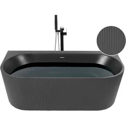 Badewanne 170 cm x 80 cm schwarz GOCTA