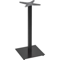 Plattentischgestell Salzach-1-Bar - schwarz beschichtet , Stahl schwarz