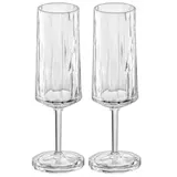 Koziol Club Superglas No.14 Champagnerglas 2er-Set