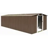 vidaXL Gerätehaus 257x580x181 cm Metall Braun